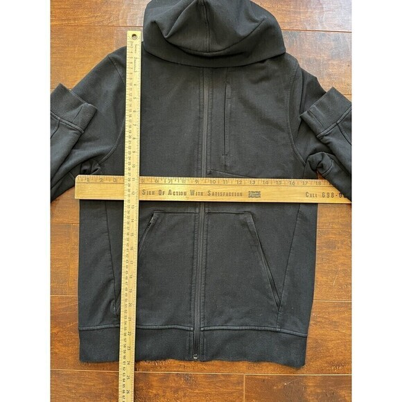 Lululemon Womens Scuba Full Zip Black 3 Zip Pockets Hoodie Size XS - Picture 3 of 6